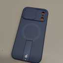 SURITCH for iPhone 17 Pro Max Case with Camera Control Cover, Camera Cover and Adjustable Kickstand, Compatible with MagSafe, Shockproof Bumper Protective Cases 6.9 Inch, Blue