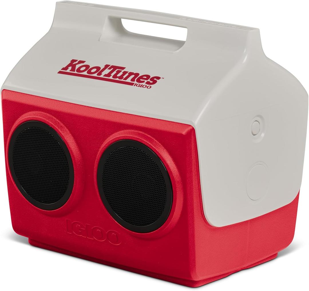 Igloo Kool Tunes Retro Bluetooth Boombox Cooler, 14 Qt Playmate Cooler with Speakers, Medium
