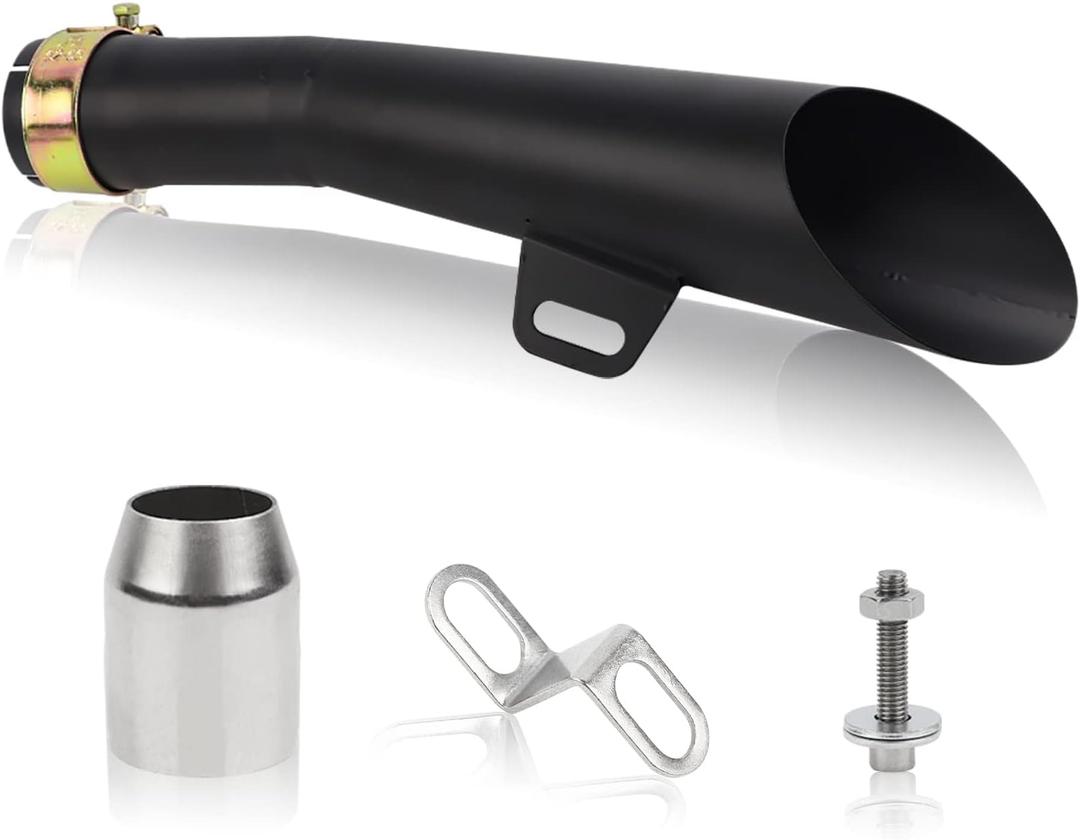 FLYPIG Motorcycle Exhaust Pipe 38-51mm for Yamaha YZF R6 06-18 Honda Kawasaki Suzuki Dirt Bike 250cc Hawk Street Bike 1.5-2.01" inlet Bike Exhaust Pipe