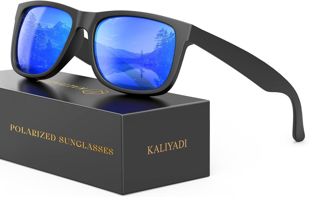 KALIYADI Sunglasses-Men Polarized-Sunglasses for Men: Classic Sun Glasses for Driving Fishing Golf with UV400 Protection
