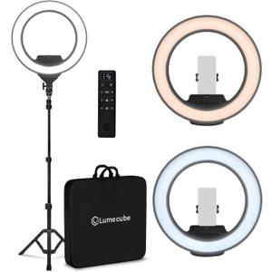 Lume Cube Ring Light Pro | Wireless Professional Lighting for Photography, Streaming, Video | Fully Adjustable Color and Brightness | Includes Sturdy, Portable Tripod Mount and Padded Carrying Case