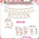 Floral Graduation Decorations 2026: Congrats Grad Plates and Napkins 2026 Class of 2026 Graduation Party Supplies Pink and Gold Flower Graduation Decorations 2026
