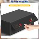 Homthy 1200+ Card Deck Case for Trading Cards, Leather Commander Card Storage Box Magnetic Card Holder Fit for MTG TCG and Sport Cards