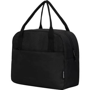 VLM Lunch Bag,Lunch Box for Women Men,Reusable Insulated Lunch Tote,Small Leakproof Cute Lunch Cooler with High Capacity for Work,Picnic,Campin (Black)