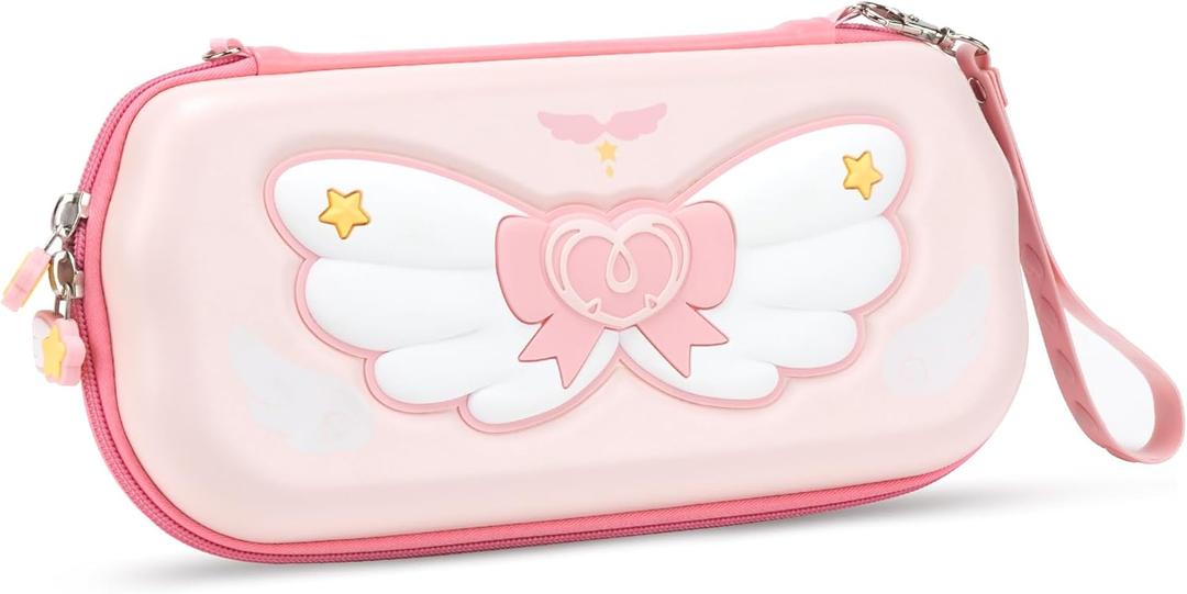 GeekShare Switch Carrying Case for Switch/OLED,Portable Switch Case, Slim Hardshell Travel Carrying Case fit Switch Console & Game Accessories - Star Wings Series