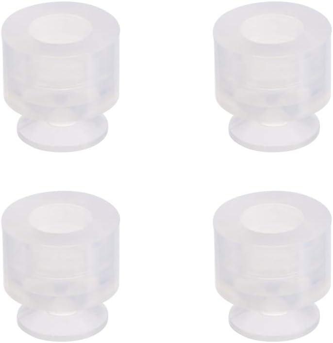 uxcell Suction Cups, 8mm Diameter x M5 Joint Silicone Vacuum Pneumatic Suction Cup 4pcs