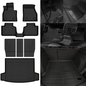 Naibeve Floor Mats for 2025 Mini Countryman-All Weather for Mini Countryman Floor Mats Liners 2 Row & Cargo Liner & Seats Back Cover(Not for Mini Countryman SE)