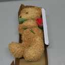 Civaner Bear Stuffed Animal Gift with Rose Funny Cute Bear Stuffed Animal Plush Gift for Mother Day Mom Birthday Wedding Christmas, 11.8 Inches(Beige)