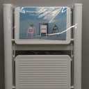 WOA WOA 2 Step Ladder, Folding Step Stool with Broad Pedals, Compact Stepping Stool, Sturdy Steel Ladders for Home with Anti-Slip Feet, Supports up to 330 lbs - White