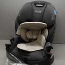 Graco Slimfit 3-in-1 Convertible Car Seat, Slim Car Seat with Space-Saving Design, Highback Booster Seat with 10-Position Headrest, Rear Facing and Forward Facing Carseat, Darcie, Manufactured Date 07/28/2026