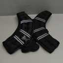 Weighted Vest for Women & Men with Reflective Stripe and Adjustable Buckle, Comfortable & Durable Rucking Vest for Walking, Running & Strength Training (10 lb, Black)