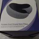 Travel Neck Pillows for Airplanes - 360 Ergonomic Memory Foam Travel Pillow - Relief Neck Pain with Breathable Support for Long Flights, Car, Train & Office Use - Adults & Kids (Light Gray)