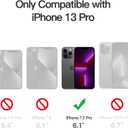 JETech Matte Case for iPhone 13 Pro 6.1-Inch, Shockproof Military Grade Drop Protection, Frosted Translucent Back Phone Cover, Anti-Fingerprint (Black)