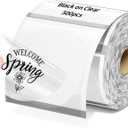 Phomemo 2 Circle Thermal Label, Self-Adhesive Round Sticker Labels, Circular Direct Thermal Printer Labels for Phomemo 241bt, D520BT, 344WF Label Printer, 500 Labels/Roll, Transparent