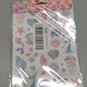 xo, Fetti 88 Mermaid Temporary Tattoos - 2 Sheets | Under the Sea Party, Pastel Ocean, Iridescent, Pool Party, Kids Birthday, Mermaidcore