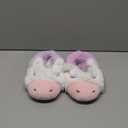 LseLom Toddler Girls Unicorn Slippers Dinosaur Boys Slippers Slip Resistant Little Kid House Shoes (1 Big Kid, Purple)