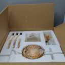 Luxury Amber K9 Crystal Chandelier 6-Light Candle Style Modern Pendant Ceiling Fixture Compatible with E12 Bulbs for Living Room Dining Room Bedroom Hallway Entry (6 Lights)