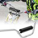 7/8" 22mm Dirt Bike Handlebars with Foam Pad Atv Motorcycle Handlebars for Motocross Atv Dirt Bike Ebike(Silver)