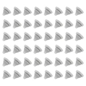 Uxcell 100pcs Small Shower Head Replacement Nozzles, Silicone Nozzle Sprinkler Spout Round Nib Shower Head Repair Parts Fit Hole Diameter 5mm, Light Grey