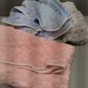 REDKISS 3 Pack Microfiber Hair Towels - Extra Large Hair Towel Wrap for Women, 24x42 inch Hair Towels with Elastic Strap, Super Soft Hair Drying Towels for Long, Thick, Curly Anti Frizz Turbans (Pink+grey+blue)