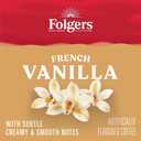Folgers French Vanilla Artificially Flavored Coffee, Keurig K-Cup Pods, 10 Count Box