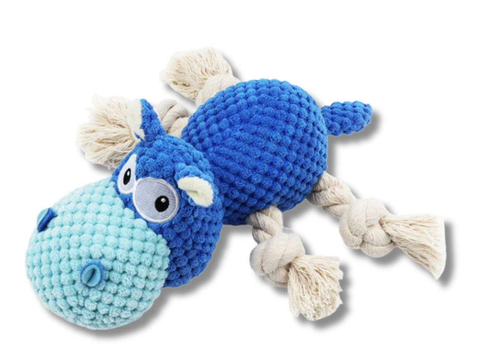 loncoldy Plush Chew Toys for Large Dogs, Tough Crinkle Stuffed Animal Squeaky Interactive Toys for Small Medium Large Dogs, Keep Them Busy, Big Pet Toys