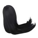 1/3 Ball Jointed Doll Wig Soft High Temperature Silk Doll Wig for Decoration (Black) Handcraft Materials
