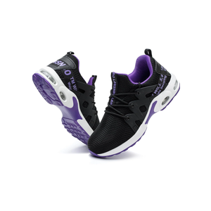 Steel Toe Shoes for Women Indestructible Safety Work Shoes Air Cushion Lightweight Breathable Utility Sneakers Puncture Proof Slip Resistant Composite Toe Footwear 10