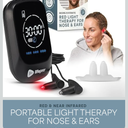 Lifepro Red Light Therapy Device for Nose & Ears, Rechargeable Near Infrared Nasal Therapy for Sinus and Ear Pain Relief, Effective Red Light Solution for Sinuses, Compact and Portable Therapy Tool
