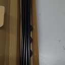 4 Pack Magnetic Curtain Rods for Metal Door, Adjustable 18 to 30 Inch Curtain Rod 3/8" Diameter Magnet Rods for French Door Rod Window Cafe(Black, 4Pack)