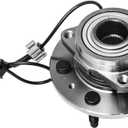 Front Wheel Hub and Bearing Assembly Left or Right Compatible Cadillac Escalade ESV EXT Chevrolet Avalanche Silverado Suburban Tahoe GMC Sierra Yukon Base XL 1500 AUQDD 515096 [ 6 Lug W/ABS AWD 4x4 ]