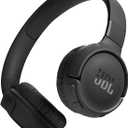 JBL Tune 520BT - Wireless On-Ear Headphones, Up to 57H Battery Life and Speed Charge, Lightweight, Comfortable and Foldable Design, Hands-Free Calls with Voice Aware (Black)