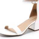 DREAM PAIRS Womens Low-Chunk Low Heel Pump Sandal 5