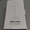 Cordless LED 12" Small Table Lamps Set of 2, Modern Portable Desk Lamp, 3 Color Dimming Rechargeable Battery Lights, for Bedroom, Outdoor, Restaurant, Bedside, Baby Night Light, Gifts (White)
