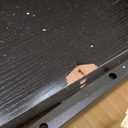 Round Dining Table for 4,Kitchen Dining Room Circle Dinner Pedestal Table,Space Saving Wood Kitchen & Dining Room Furniture (Black, 47In)