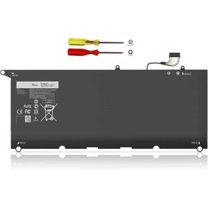 XPS 13 9350 9343 JD25G 90V7W Battery for Dell XPS 13 XPS 13 9343 9350 P54G JHXPY JHXPY53 5K9CP 05K9CP 090V7W XPS13D-9343-1708 13D-9343-3708 13-9350-D1508G 13-9350-350 13-9350-D1608 13-9350