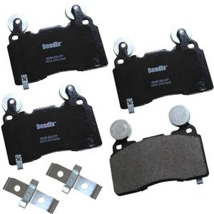Bendix Priority1 CFM1474 Semi-Metallic Front Brake Pads for Cadillac CT6 2018, CTS 2014, ELR 2016-2015, Chevrolet Camaro 2018-2010, Camaro 2023-2022, Corvette 2014, Corvette 2018-2016, SS 2017-2014