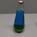 Lava The Original Lamp - 14.5'' Vinyl Record Grooved Base - Classic Liquid Motion Lamp - Yellow and Blue Liquid - Item #2020 