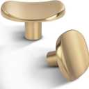 12 Pack Champagne Bronze zinc Alloy Solid Cabinet Knobs,Single Hole Drawer Square knob Handles for Cabinets and Dresser Drawers Rustic 877