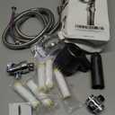 HOTIMO Filtered Shower Head with Handheld  High Pressure 3 Spray Modes Showerhead with Filters, 12 Replaceable Water Softener Filters for Hard Water | Ion Shower Drops Head with 75" AntiBurst Hose