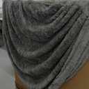 Taotique 4FT Giant Bean Bag Chair Cover (Cover only, No Filler) Soft Faux RH Fur Sofa Bed Washable Bean Bag Couch Cover for Adult and Kids with Liner (Light Gray)