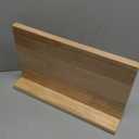 XYJ Authentic Since 1986 Magnetic Knife Block, Powerful Double-Sided Wooden Magnetic Knife Holder, Cutlery Display, Universal Kitchen Knife Stand Storage Rack Without Knives (15.5*8.7 inch, light wood color)