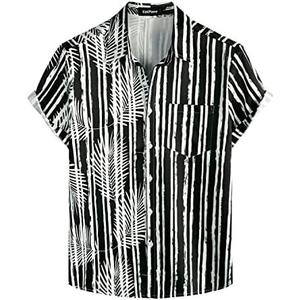 VATPAVE Mens Hawaiian Flamingo Shirts Casual Tropical Short Sleeve Button Down Shirt Summer Beach Shirts (Small)
