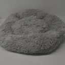 Donut Dog Bed - Premium Comfort for Anxiety Relief - Fluffy & Calming Design with Ultra-Plush Support | Cozy Round Dog Bed with Super Soft Circle Style (Size L Grey)