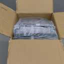 Freezer Organizer Bins, 4 Pack Stackable Chest Freezer Organizer for 5-7 Cu.FT Deep Freezer Sort Frozen Meats and Food, Freezer Storage Baskets with Handles Easy Reach from Bottom, Black