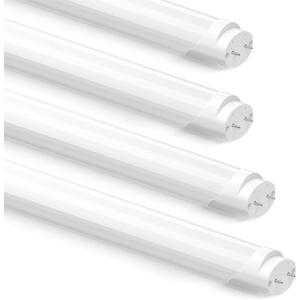 Fluorescent Light Bulbs 48 inch, T8 LED Bulb 4 Foot Type A+B Replacement for F32T8 or F40T12 Tube, 26W 3400LM 4100K Cool White, Double or Single End Powered, 4-Pack