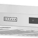 Empava Ducted Range Hood Under Cabinet 30 Inch, Kitchen Stove Vent with Dual Sealed Aluminum Motor, 4-Speed, 500 CFM, Touch Control, Permanent Filters, Stainless Steel, EMPV-RH13