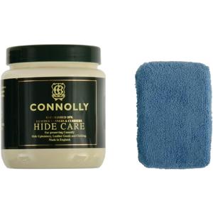 Connolly Hide Food Care Leather Conditioner & Restorer with Microfiber Applicator Sponge
