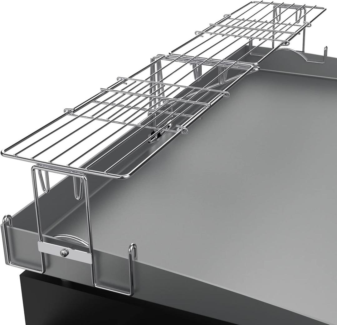 Adjustable Griddle Warming Rack for Blackstone 17" 22" 28" 36" Griddles, Stainless Steel Extend Cooking Shelf BBQ Accessories for Blackstone 1554 1517 1883 1984 1666 1650 1825 Grills