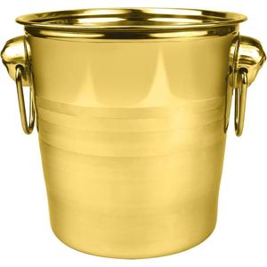 3L Insulated Stainless Steel Ice Bucket for Champagne Beer Bottles - Champagne Bucket Cooler for Home Restaurant Hotel and BarGold